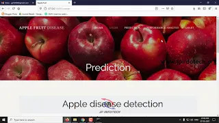 Apple Fruit Disease Detection using Deep Learning Python Machine Learning Final Year Project