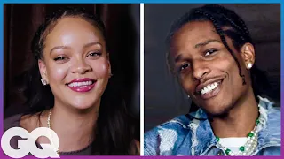 rihanna asks a ap rocky 18 questions gq