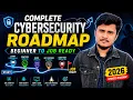 Cybersecurity Roadmap 2026 How to Start Cybersecurity from Scratch Beginner to Cybersecurity Job