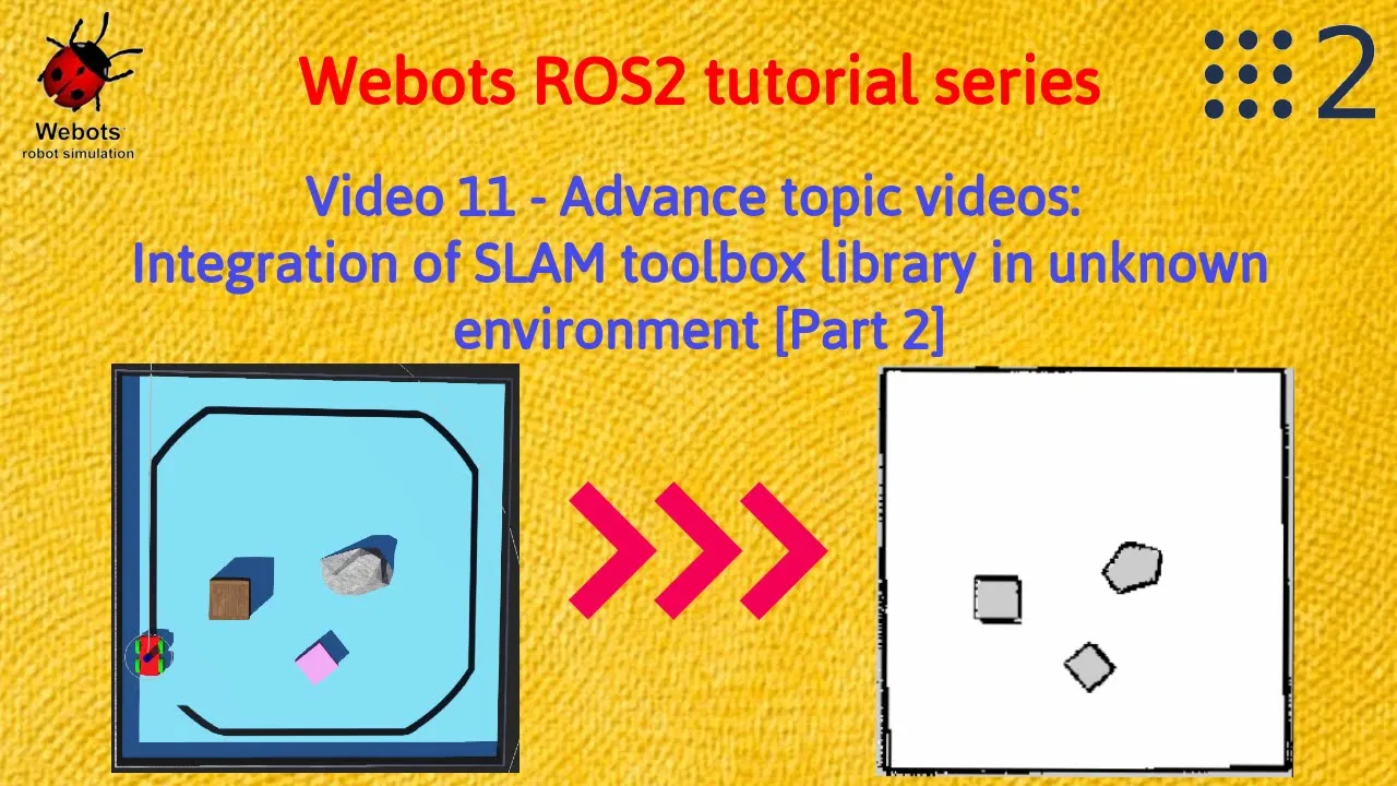 Project implementation of SLAM Toolbox | Unknown environment |Mapping ROS2 Tutorials | [Tutorial 11]