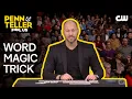 Magician Performs Letter Card Magic Trick Penn Teller Fool Us The CW