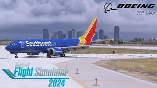 MSFS2024 Southwest iFly 737 MAX 8 WN2297 KELP to KDAL First Flight with REX Atmos Core