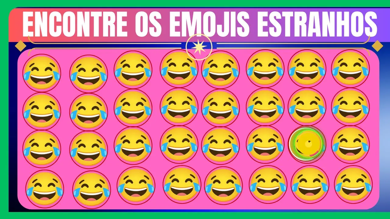 Encontre os Emojis Estranhos Nível 1,2,3|Questionário de Quebra-cabeças de Emoji| #quiz do saber