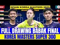 Lagu FULL DRAWING BABAK FINAL KOREA MASTERS‼️GANDA PUTRA INDONESIA LOLOS KE BABAK FINAL