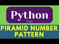 Python Piramid Pattern for loop in python down number piramid pattern python