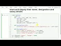 Python program to keep track of the number of employees in an organization by Mahesh Huddar
