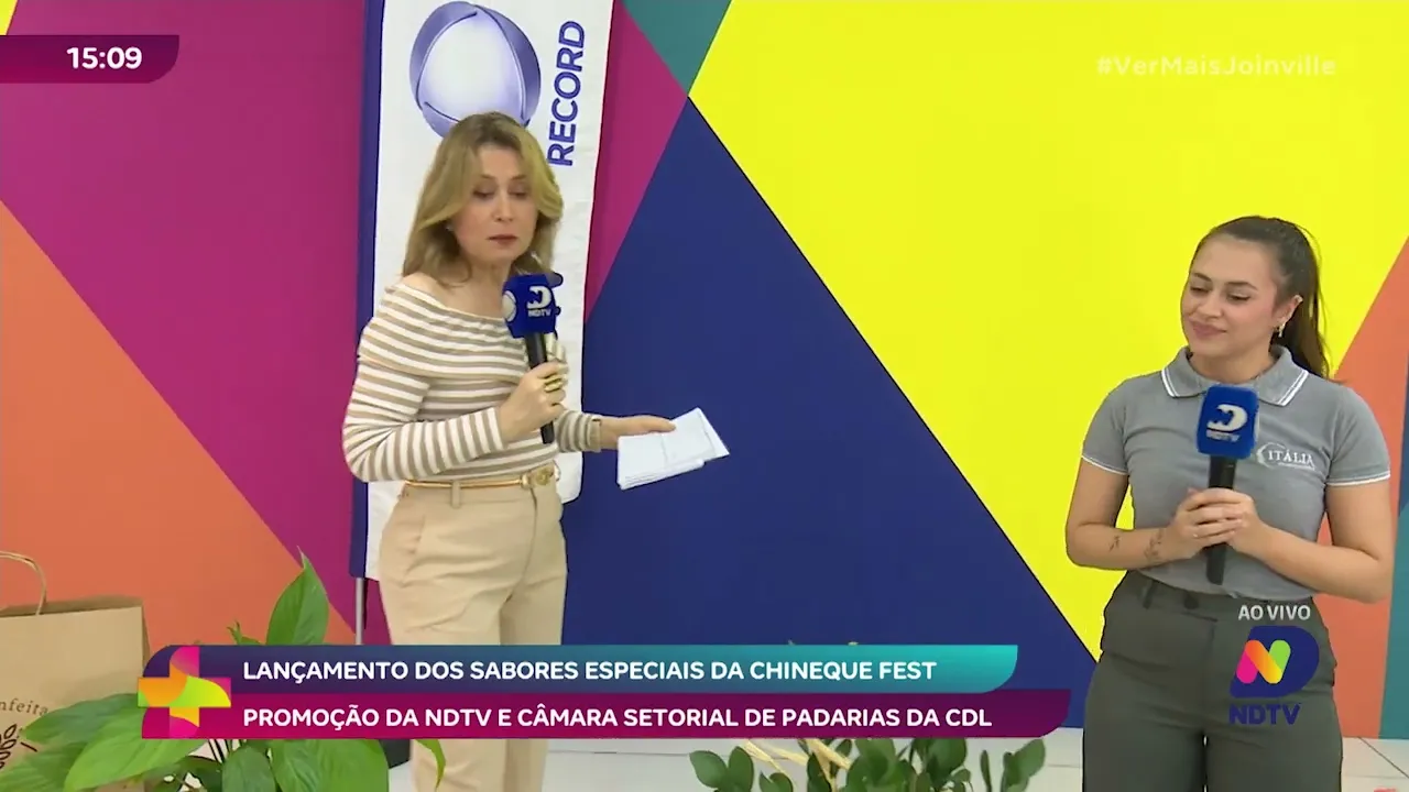 Sabores especiais da Chineque Fest promoção da NDTV e câmara setorial de padarias da CDL