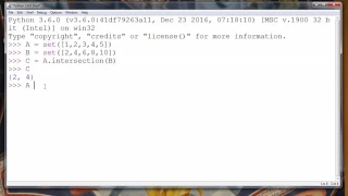 How to get the Intersection of two Sets in Python programming language