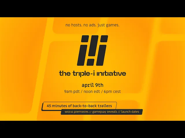 The Triple-i Initiative showcase returns on April 9th!