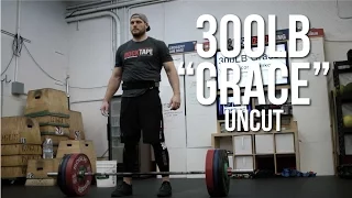 300 Pound Grace 136kg 30 Clean and Jerks CrossFit BenchMark