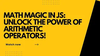 Arithmetic Operators in JavaScript Explained for Beginners JS Complete Guide