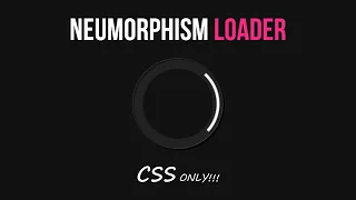 Neumorphism Circle Line Loader CSS Loader CSS Animation