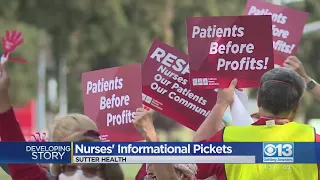 Sutter Health Nurses Hold Informational Pickets