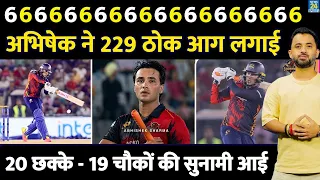 Abhishek Sharma ने तूफानी 229 Run बनाए | 20 Sixes | 19 Fours | Ind Vs Afg | Batting | Sher E Punjab