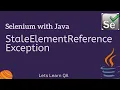 Selenium WebDriver Java StaleElementReferenceException