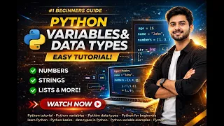 Python Variables and Data Types Explained for Beginners Python Tutorial 2026