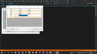 DataGridView Output Client-Server Programming Visual Studio