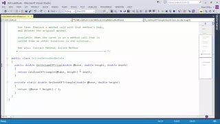 DevExpress CodeRush Inline Method and Delete