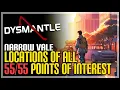 Dysmantle Narrow Vale All Points of Interest Locations
