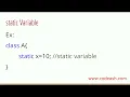 static keyword in java use of static keyword in java