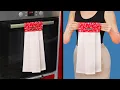 How to sew a DIY kitchen towel in 5 minutes Miarti