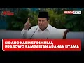 [FULL] Pidato Pembuka Presiden Prabowo di Sidang Kabinet Paripurna