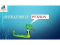 PPT Presentation of python operators