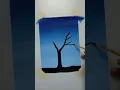 Easy cherry blossom painting for beginners step by step