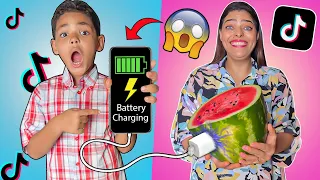 أخيرا جربنا اغرب وأشهر خدع التيك توك النتائج صدمونا 