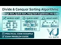 Divide Conquer Sorting Algorithms Merge Sort Quick Sort Heap Sort Explained VU Gate