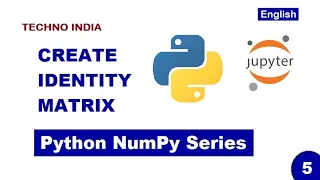 05 - How to Create Identity Matrix NumPy np identity English