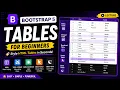 Bootstrap Tables Tutorial for Beginners table striped bordered hover Bootstrap 5