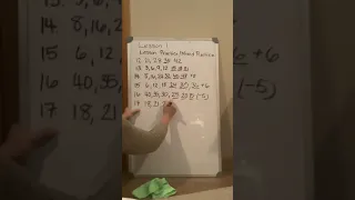 Saxon Math Lesson 1 Mixed Practice