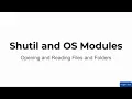 Topic 10 How to Open and Read Files Folders in Python OS Module Explained