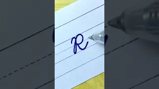 How to write in cursive Capital letter R Cursive Writing for beginner Cursive handwriting practice
