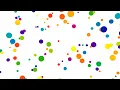 Randomly Moving Colorful Polka Dots Pattern of Flying Circle Shapes 4K VJ Loop Motion Background