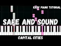 Download Lagu Capital Cities - Safe and Sound (Easy Piano Tutorial)