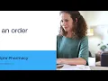 Placing an order online