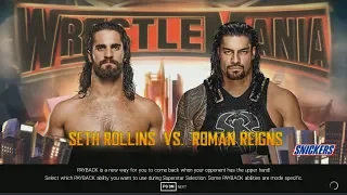 wwe 2k19 seth rollins vs roman reigns pc 4k 60 fps 