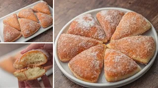 مثلثات الدونتس أطري و ألذ دونتس بعجينه قطنيه زي الريشه وطعمها رهيب مش هاتشروها تاني 