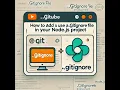 How to Add and Use a gitignore File in Your Node js Project