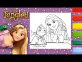 Rapunzel Coloring Coloring Disney Tangled Rapunzel and Pascal Coloring Page