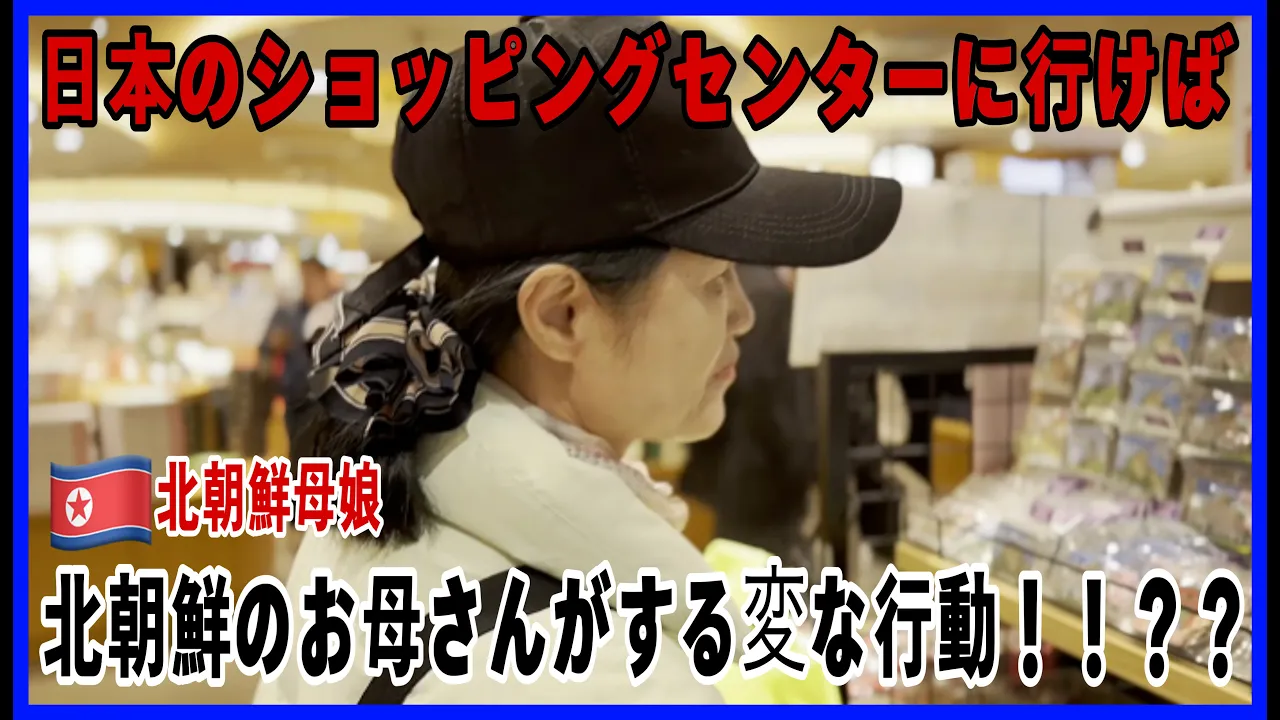 日本旅行に行ったらショッピングセンターで北朝鮮のママがする変な行動!!??