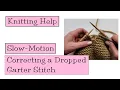 Download Lagu Hulp bij breien - Slow motion corrigeren van een gevallen tricotsteek