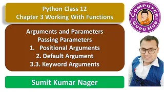 L05 Function Arguments and Parameters Passing Parameters Positional Default Keyword Argument