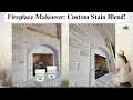 Fireplace Brick Stain Transformation Using Masonry Stain by Mineral Stains