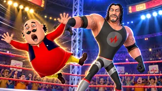 Motu vs Roman Reigns घमासान कुश्ती Battle 😱🤼‍♂️| Motu-Patlu