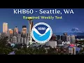 NOAA Weather Radio - Required Weekly Test KHB60 Seattle WA