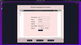 Student Management System Python Tkinter MySQL Diploma Projects