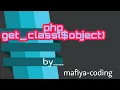 php get - class object function